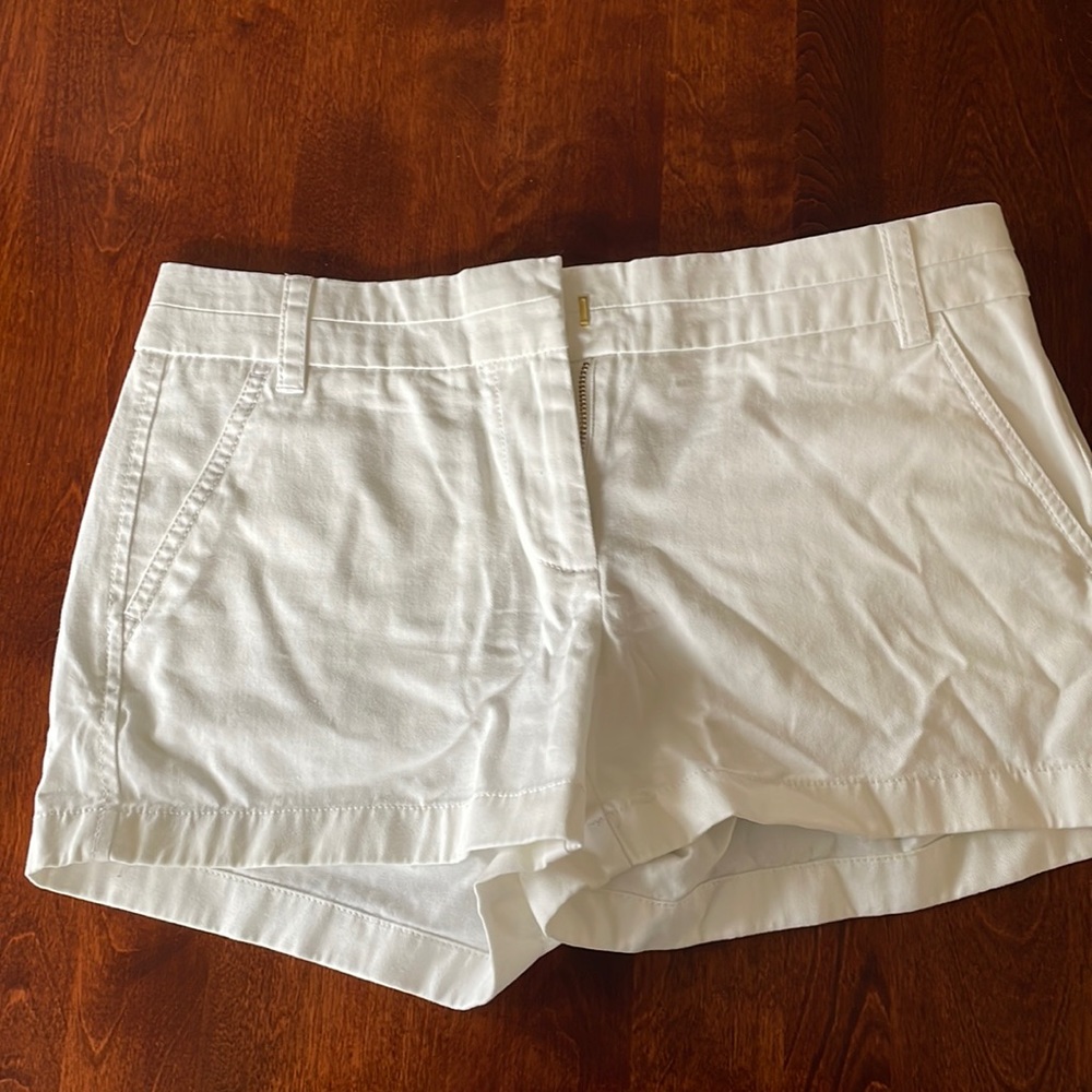 Jcrew 6 inch chino shorts size 4 white